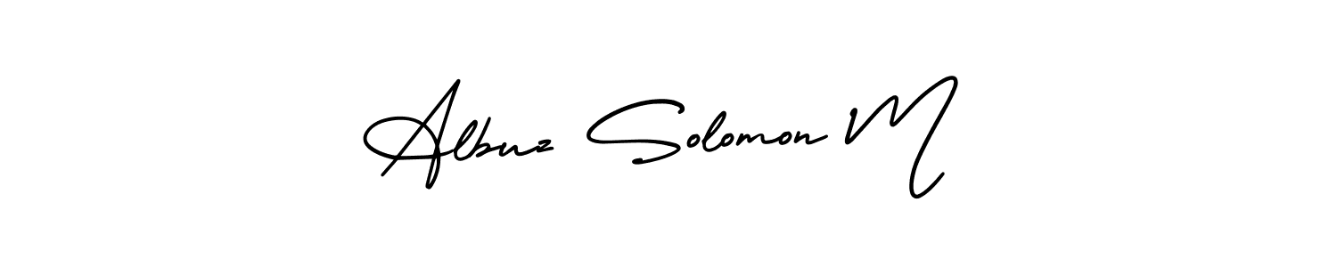 Similarly AmerikaSignatureDemo-Regular is the best handwritten signature design. Signature creator online .You can use it as an online autograph creator for name Albuz Solomon M. Albuz Solomon M signature style 3 images and pictures png