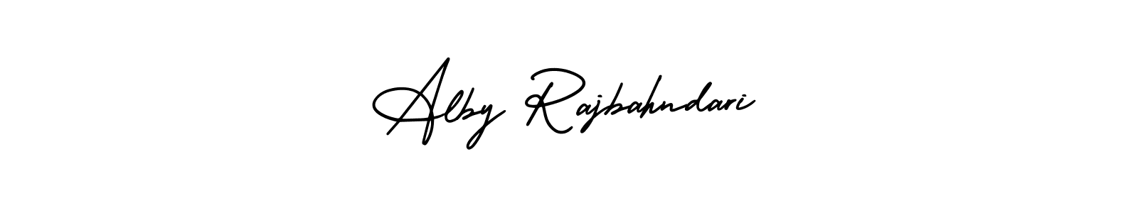 It looks lik you need a new signature style for name Alby Rajbahndari. Design unique handwritten (AmerikaSignatureDemo-Regular) signature with our free signature maker in just a few clicks. Alby Rajbahndari signature style 3 images and pictures png