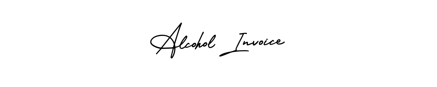 Also we have Alcohol Invoice name is the best signature style. Create professional handwritten signature collection using AmerikaSignatureDemo-Regular autograph style. Alcohol Invoice signature style 3 images and pictures png