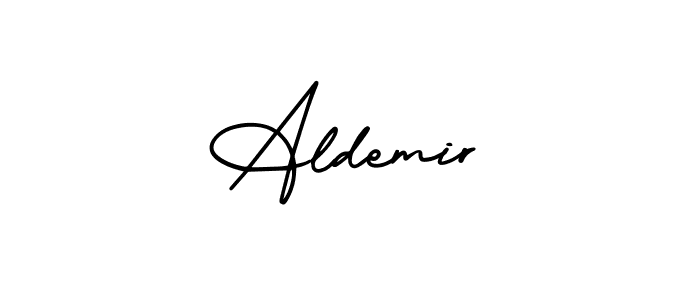AmerikaSignatureDemo-Regular is a professional signature style that is perfect for those who want to add a touch of class to their signature. It is also a great choice for those who want to make their signature more unique. Get Aldemir name to fancy signature for free. Aldemir signature style 3 images and pictures png