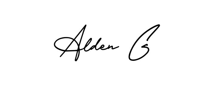 Alden G stylish signature style. Best Handwritten Sign (AmerikaSignatureDemo-Regular) for my name. Handwritten Signature Collection Ideas for my name Alden G. Alden G signature style 3 images and pictures png