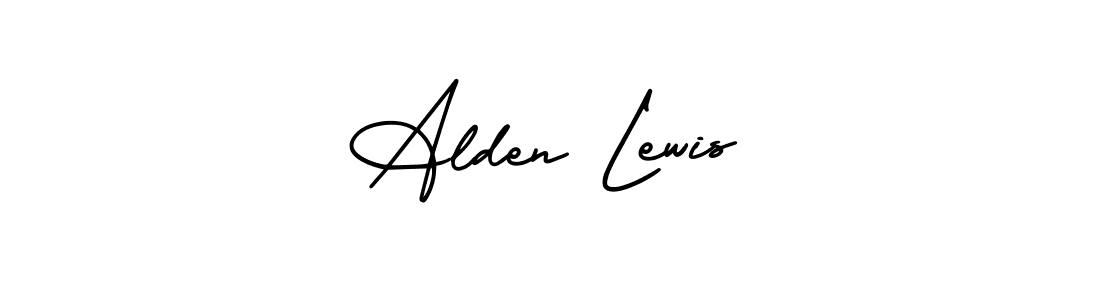 How to make Alden Lewis signature? AmerikaSignatureDemo-Regular is a professional autograph style. Create handwritten signature for Alden Lewis name. Alden Lewis signature style 3 images and pictures png