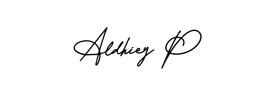 Make a beautiful signature design for name Aldhiey P. Use this online signature maker to create a handwritten signature for free. Aldhiey P signature style 3 images and pictures png