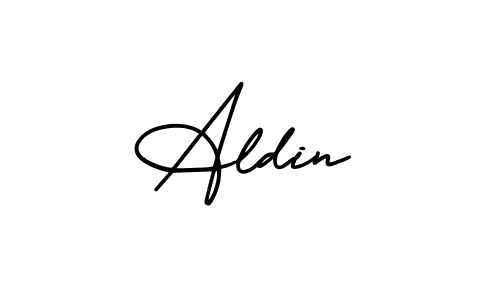 Also You can easily find your signature by using the search form. We will create Aldin name handwritten signature images for you free of cost using AmerikaSignatureDemo-Regular sign style. Aldin signature style 3 images and pictures png