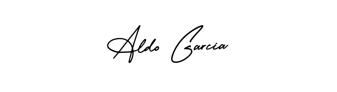 Aldo Garcia stylish signature style. Best Handwritten Sign (AmerikaSignatureDemo-Regular) for my name. Handwritten Signature Collection Ideas for my name Aldo Garcia. Aldo Garcia signature style 3 images and pictures png