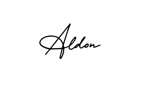 Create a beautiful signature design for name Aldon. With this signature (AmerikaSignatureDemo-Regular) fonts, you can make a handwritten signature for free. Aldon signature style 3 images and pictures png