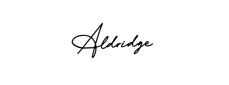 Design your own signature with our free online signature maker. With this signature software, you can create a handwritten (AmerikaSignatureDemo-Regular) signature for name Aldridge. Aldridge signature style 3 images and pictures png