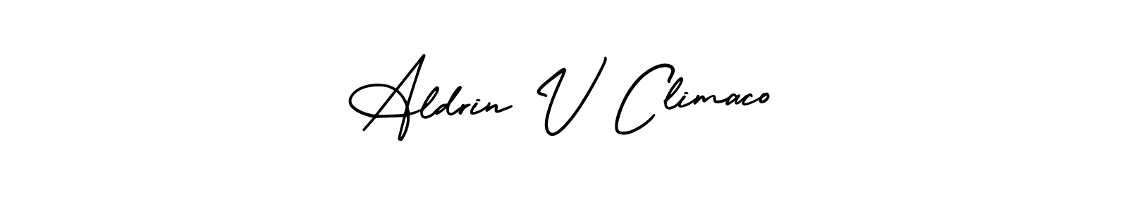 Make a beautiful signature design for name Aldrin V Climaco. Use this online signature maker to create a handwritten signature for free. Aldrin V Climaco signature style 3 images and pictures png