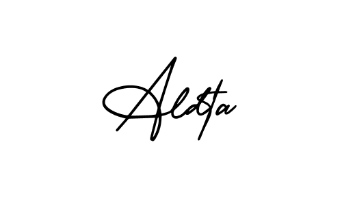It looks lik you need a new signature style for name Aldta. Design unique handwritten (AmerikaSignatureDemo-Regular) signature with our free signature maker in just a few clicks. Aldta signature style 3 images and pictures png