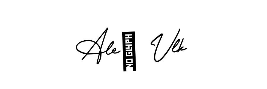 Make a beautiful signature design for name Aleš Vlk. Use this online signature maker to create a handwritten signature for free. Aleš Vlk signature style 3 images and pictures png