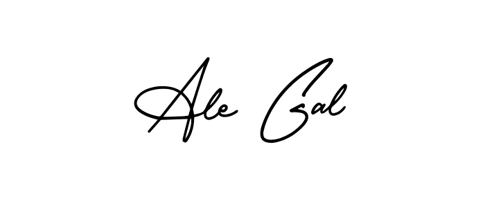 Design your own signature with our free online signature maker. With this signature software, you can create a handwritten (AmerikaSignatureDemo-Regular) signature for name Ale Gal. Ale Gal signature style 3 images and pictures png