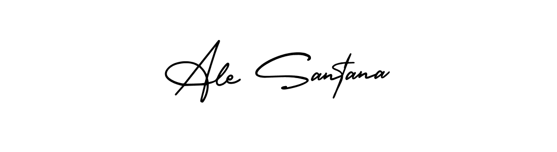 Best and Professional Signature Style for Ale Santana. AmerikaSignatureDemo-Regular Best Signature Style Collection. Ale Santana signature style 3 images and pictures png