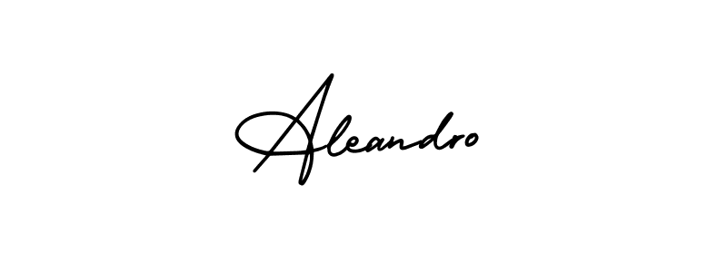 Use a signature maker to create a handwritten signature online. With this signature software, you can design (AmerikaSignatureDemo-Regular) your own signature for name Aleandro. Aleandro signature style 3 images and pictures png