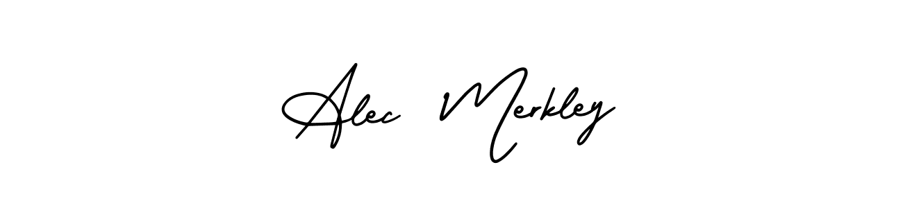 This is the best signature style for the Alec  Merkley name. Also you like these signature font (AmerikaSignatureDemo-Regular). Mix name signature. Alec  Merkley signature style 3 images and pictures png