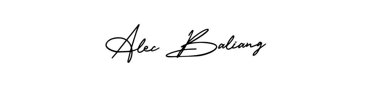 This is the best signature style for the Alec Baliang name. Also you like these signature font (AmerikaSignatureDemo-Regular). Mix name signature. Alec Baliang signature style 3 images and pictures png