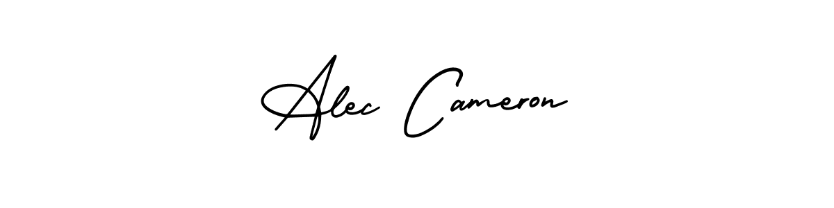 You should practise on your own different ways (AmerikaSignatureDemo-Regular) to write your name (Alec Cameron) in signature. don't let someone else do it for you. Alec Cameron signature style 3 images and pictures png