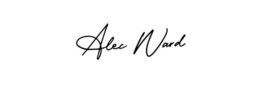 How to make Alec Ward name signature. Use AmerikaSignatureDemo-Regular style for creating short signs online. This is the latest handwritten sign. Alec Ward signature style 3 images and pictures png