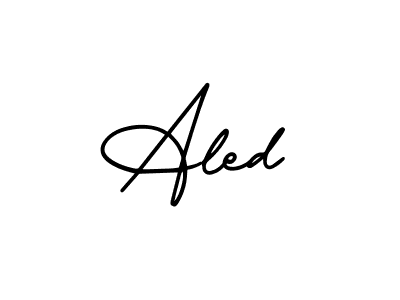 Similarly AmerikaSignatureDemo-Regular is the best handwritten signature design. Signature creator online .You can use it as an online autograph creator for name Aled. Aled signature style 3 images and pictures png