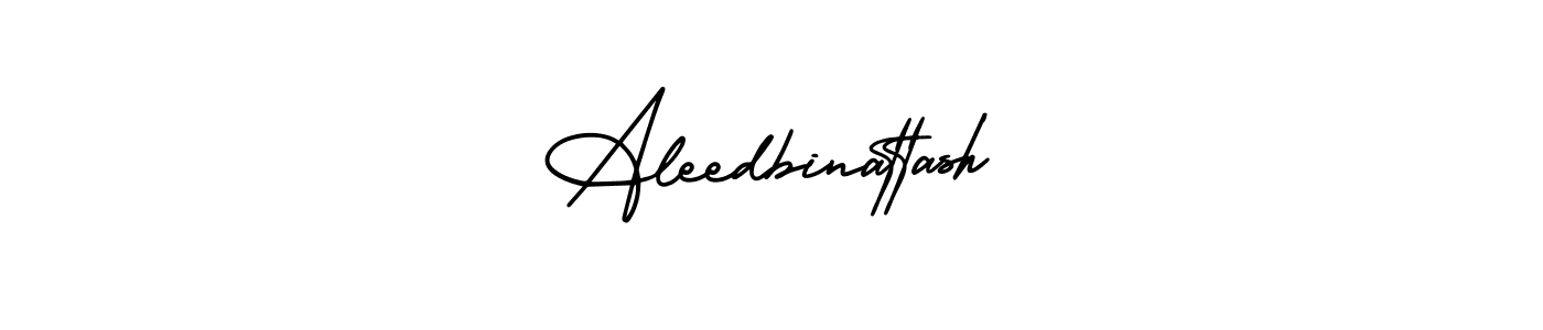 It looks lik you need a new signature style for name Aleedbinattash. Design unique handwritten (AmerikaSignatureDemo-Regular) signature with our free signature maker in just a few clicks. Aleedbinattash signature style 3 images and pictures png