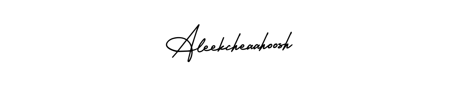 Also You can easily find your signature by using the search form. We will create Aleekcheaahoosh name handwritten signature images for you free of cost using AmerikaSignatureDemo-Regular sign style. Aleekcheaahoosh signature style 3 images and pictures png