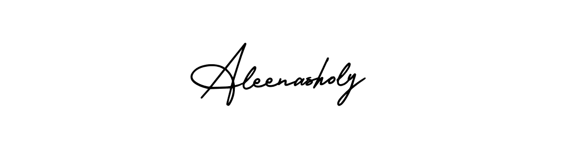 You should practise on your own different ways (AmerikaSignatureDemo-Regular) to write your name (Aleenasholy) in signature. don't let someone else do it for you. Aleenasholy signature style 3 images and pictures png