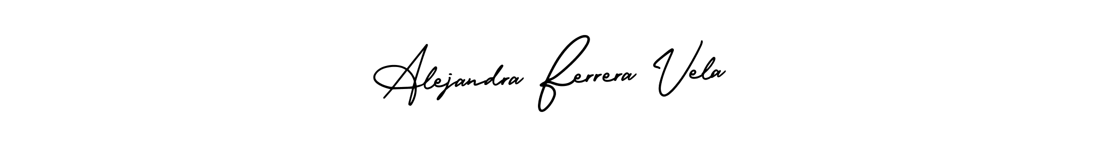 It looks lik you need a new signature style for name Alejandra Ferrera Vela. Design unique handwritten (AmerikaSignatureDemo-Regular) signature with our free signature maker in just a few clicks. Alejandra Ferrera Vela signature style 3 images and pictures png
