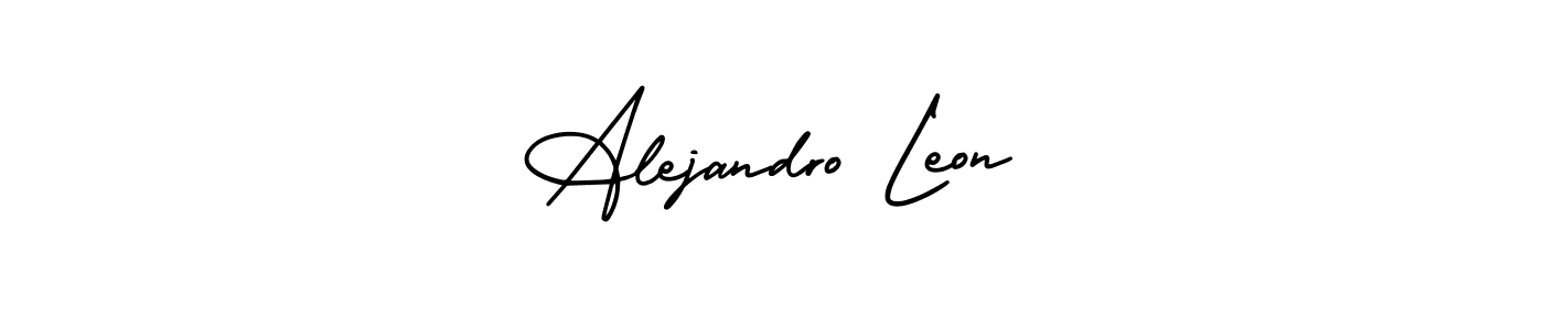 How to make Alejandro Leon signature? AmerikaSignatureDemo-Regular is a professional autograph style. Create handwritten signature for Alejandro Leon name. Alejandro Leon signature style 3 images and pictures png
