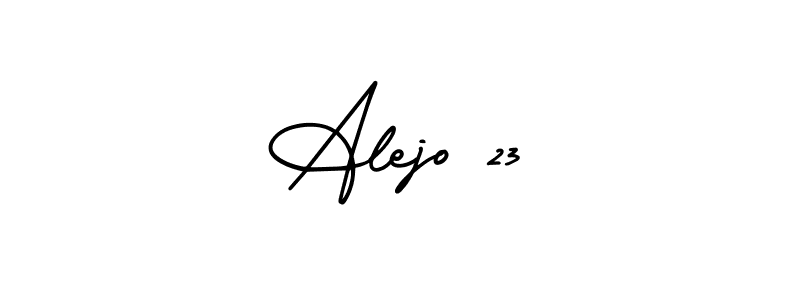 How to Draw Alejo 23 signature style? AmerikaSignatureDemo-Regular is a latest design signature styles for name Alejo 23. Alejo 23 signature style 3 images and pictures png