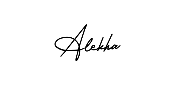 Design your own signature with our free online signature maker. With this signature software, you can create a handwritten (AmerikaSignatureDemo-Regular) signature for name Alekha. Alekha signature style 3 images and pictures png