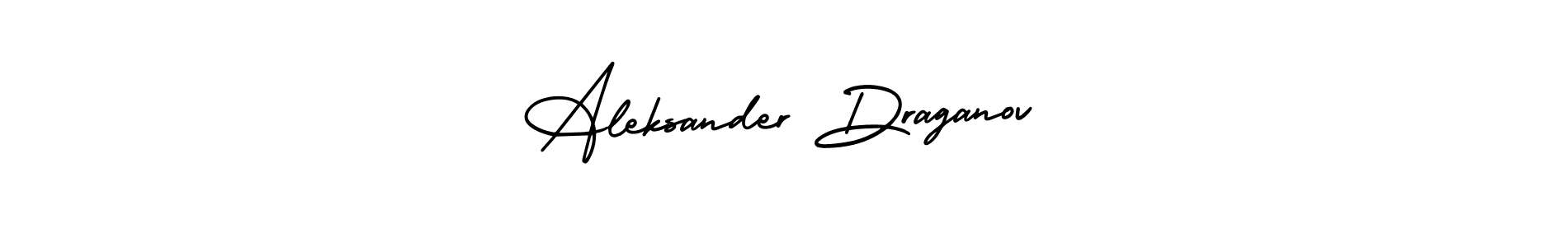Create a beautiful signature design for name Aleksander Draganov. With this signature (AmerikaSignatureDemo-Regular) fonts, you can make a handwritten signature for free. Aleksander Draganov signature style 3 images and pictures png
