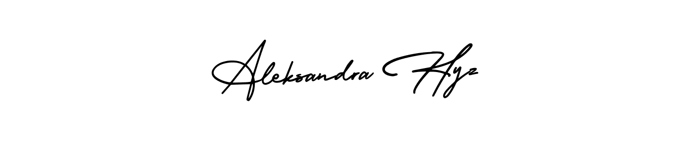 Create a beautiful signature design for name Aleksandra Hyz. With this signature (AmerikaSignatureDemo-Regular) fonts, you can make a handwritten signature for free. Aleksandra Hyz signature style 3 images and pictures png