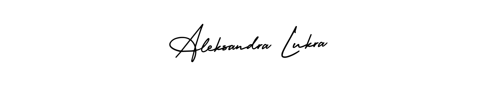 Design your own signature with our free online signature maker. With this signature software, you can create a handwritten (AmerikaSignatureDemo-Regular) signature for name Aleksandra Lukra. Aleksandra Lukra signature style 3 images and pictures png