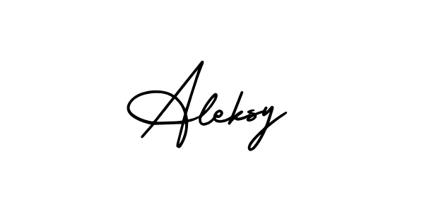 Aleksy stylish signature style. Best Handwritten Sign (AmerikaSignatureDemo-Regular) for my name. Handwritten Signature Collection Ideas for my name Aleksy. Aleksy signature style 3 images and pictures png