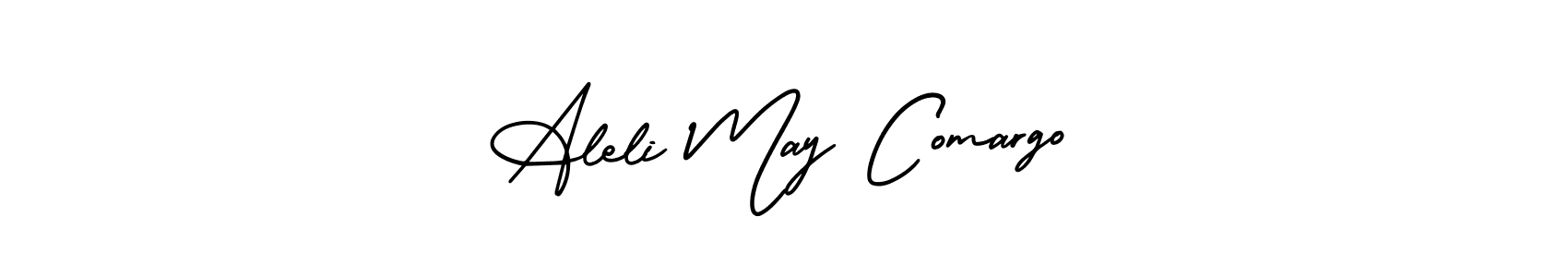 How to make Aleli May Comargo name signature. Use AmerikaSignatureDemo-Regular style for creating short signs online. This is the latest handwritten sign. Aleli May Comargo signature style 3 images and pictures png