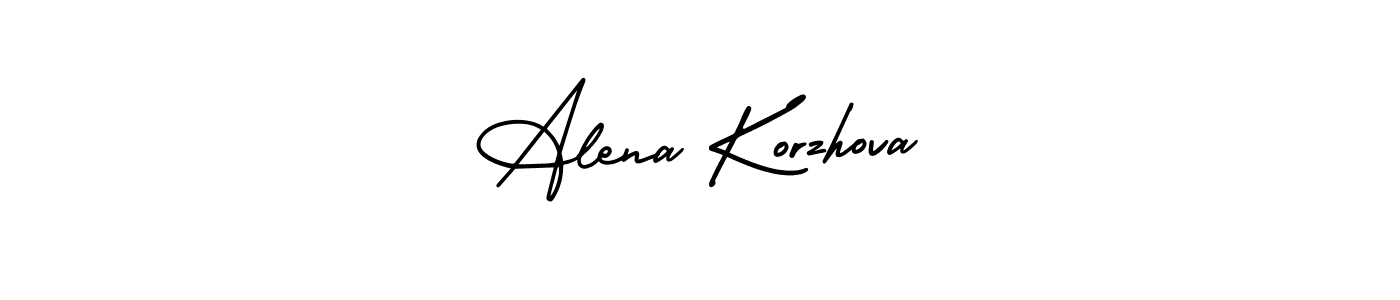 How to make Alena Korzhova signature? AmerikaSignatureDemo-Regular is a professional autograph style. Create handwritten signature for Alena Korzhova name. Alena Korzhova signature style 3 images and pictures png