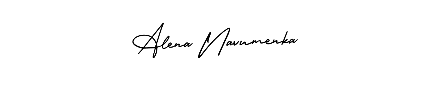 How to make Alena Navumenka signature? AmerikaSignatureDemo-Regular is a professional autograph style. Create handwritten signature for Alena Navumenka name. Alena Navumenka signature style 3 images and pictures png