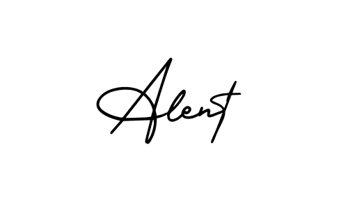 Make a beautiful signature design for name Alent. With this signature (AmerikaSignatureDemo-Regular) style, you can create a handwritten signature for free. Alent signature style 3 images and pictures png