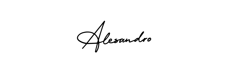 How to make Alesandro signature? AmerikaSignatureDemo-Regular is a professional autograph style. Create handwritten signature for Alesandro name. Alesandro signature style 3 images and pictures png