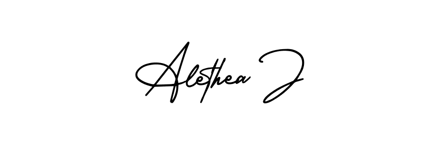 AmerikaSignatureDemo-Regular is a professional signature style that is perfect for those who want to add a touch of class to their signature. It is also a great choice for those who want to make their signature more unique. Get Alethea J name to fancy signature for free. Alethea J signature style 3 images and pictures png