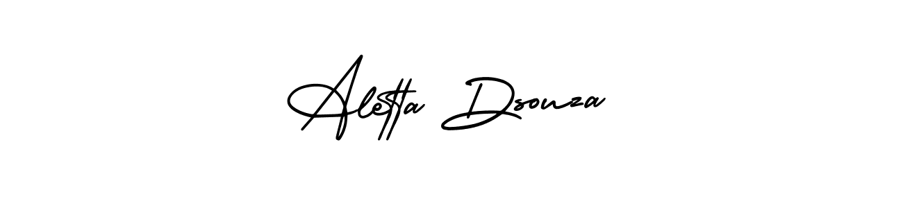 How to make Aletta Dsouza signature? AmerikaSignatureDemo-Regular is a professional autograph style. Create handwritten signature for Aletta Dsouza name. Aletta Dsouza signature style 3 images and pictures png