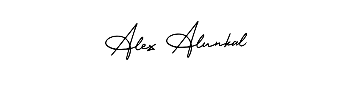 How to make Alex Alunkal signature? AmerikaSignatureDemo-Regular is a professional autograph style. Create handwritten signature for Alex Alunkal name. Alex Alunkal signature style 3 images and pictures png