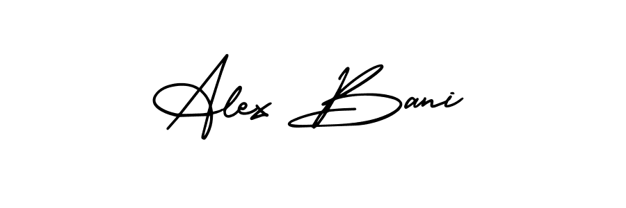 How to make Alex Bani signature? AmerikaSignatureDemo-Regular is a professional autograph style. Create handwritten signature for Alex Bani name. Alex Bani signature style 3 images and pictures png