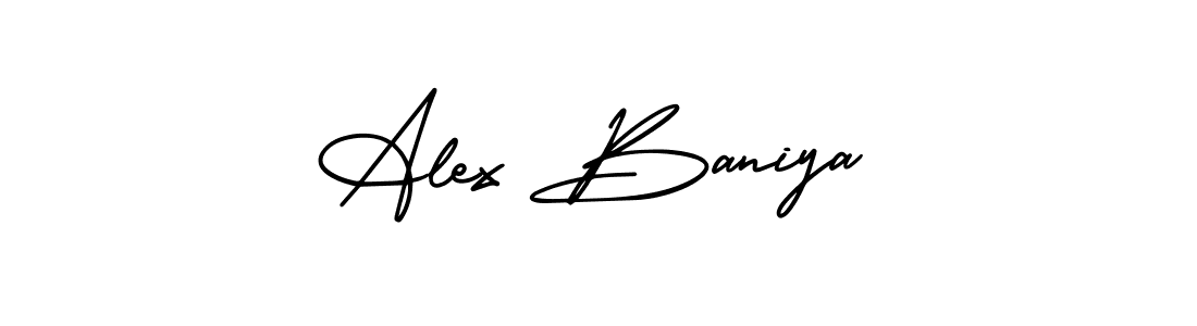 Also we have Alex Baniya name is the best signature style. Create professional handwritten signature collection using AmerikaSignatureDemo-Regular autograph style. Alex Baniya signature style 3 images and pictures png