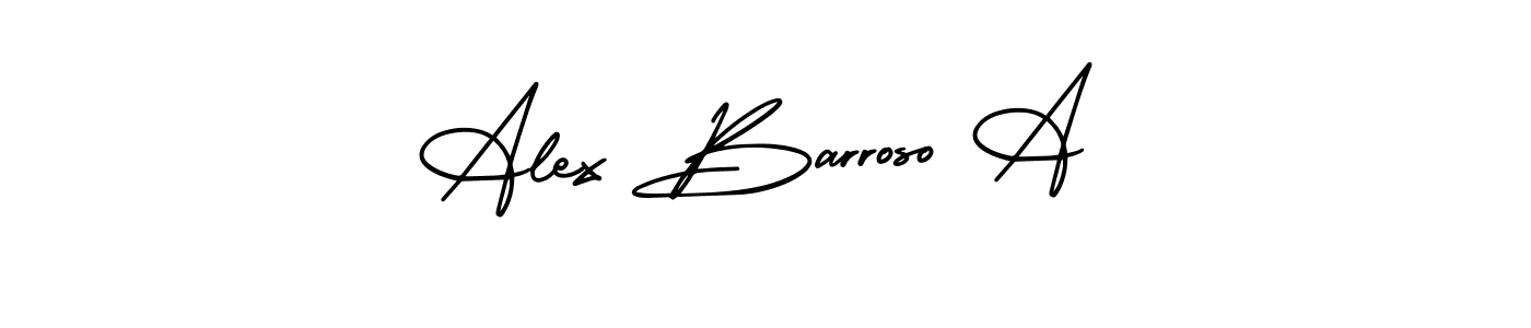You should practise on your own different ways (AmerikaSignatureDemo-Regular) to write your name (Alex Barroso A) in signature. don't let someone else do it for you. Alex Barroso A signature style 3 images and pictures png