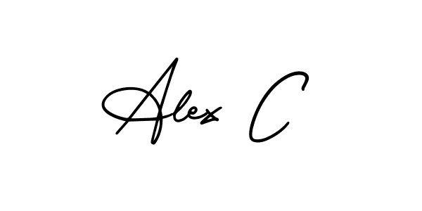 Design your own signature with our free online signature maker. With this signature software, you can create a handwritten (AmerikaSignatureDemo-Regular) signature for name Alex C. Alex C signature style 3 images and pictures png