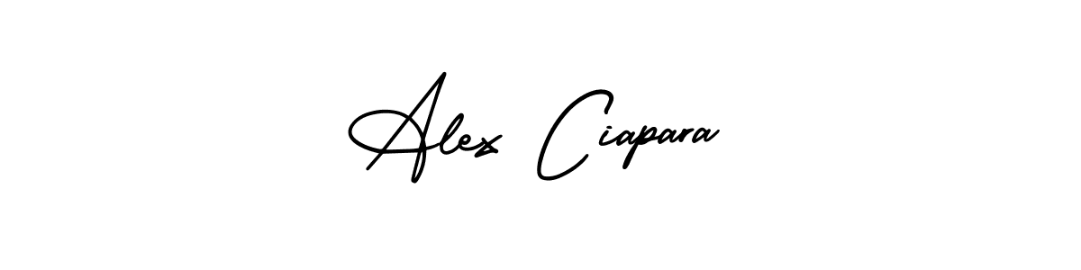 How to make Alex Ciapara signature? AmerikaSignatureDemo-Regular is a professional autograph style. Create handwritten signature for Alex Ciapara name. Alex Ciapara signature style 3 images and pictures png