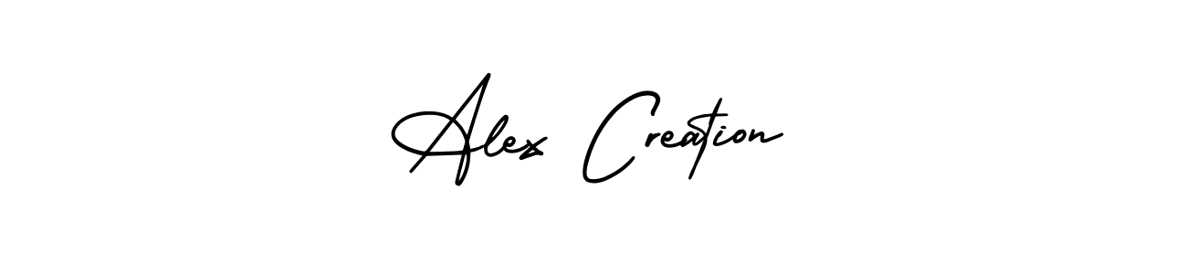 Design your own signature with our free online signature maker. With this signature software, you can create a handwritten (AmerikaSignatureDemo-Regular) signature for name Alex Creation. Alex Creation signature style 3 images and pictures png