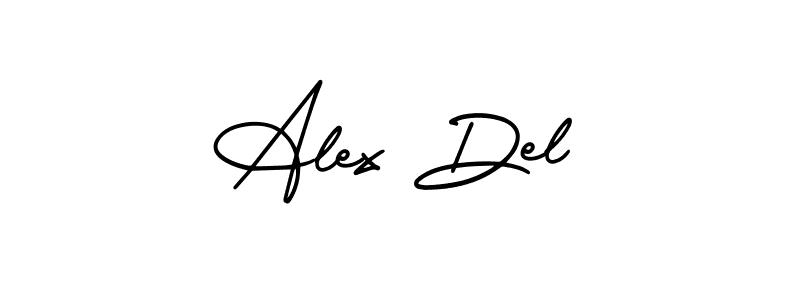 Create a beautiful signature design for name Alex Del. With this signature (AmerikaSignatureDemo-Regular) fonts, you can make a handwritten signature for free. Alex Del signature style 3 images and pictures png