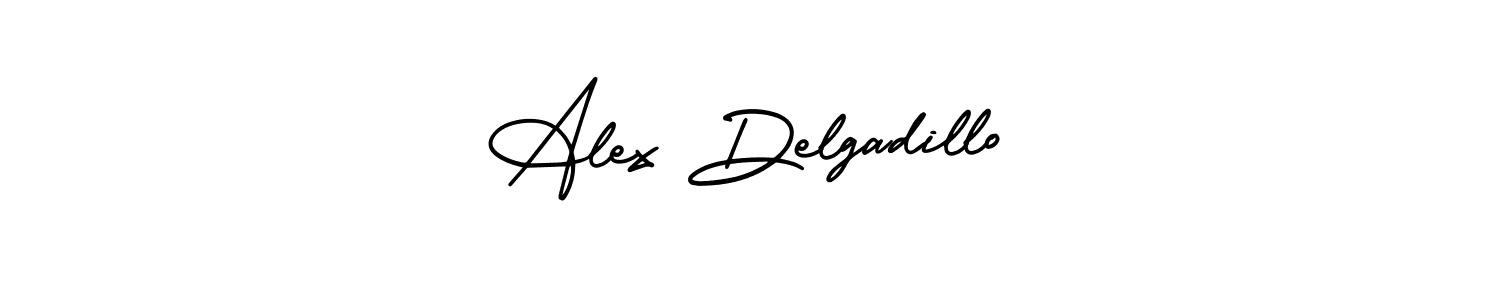 How to make Alex Delgadillo name signature. Use AmerikaSignatureDemo-Regular style for creating short signs online. This is the latest handwritten sign. Alex Delgadillo signature style 3 images and pictures png