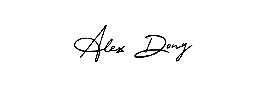 AmerikaSignatureDemo-Regular is a professional signature style that is perfect for those who want to add a touch of class to their signature. It is also a great choice for those who want to make their signature more unique. Get Alex Dony name to fancy signature for free. Alex Dony signature style 3 images and pictures png